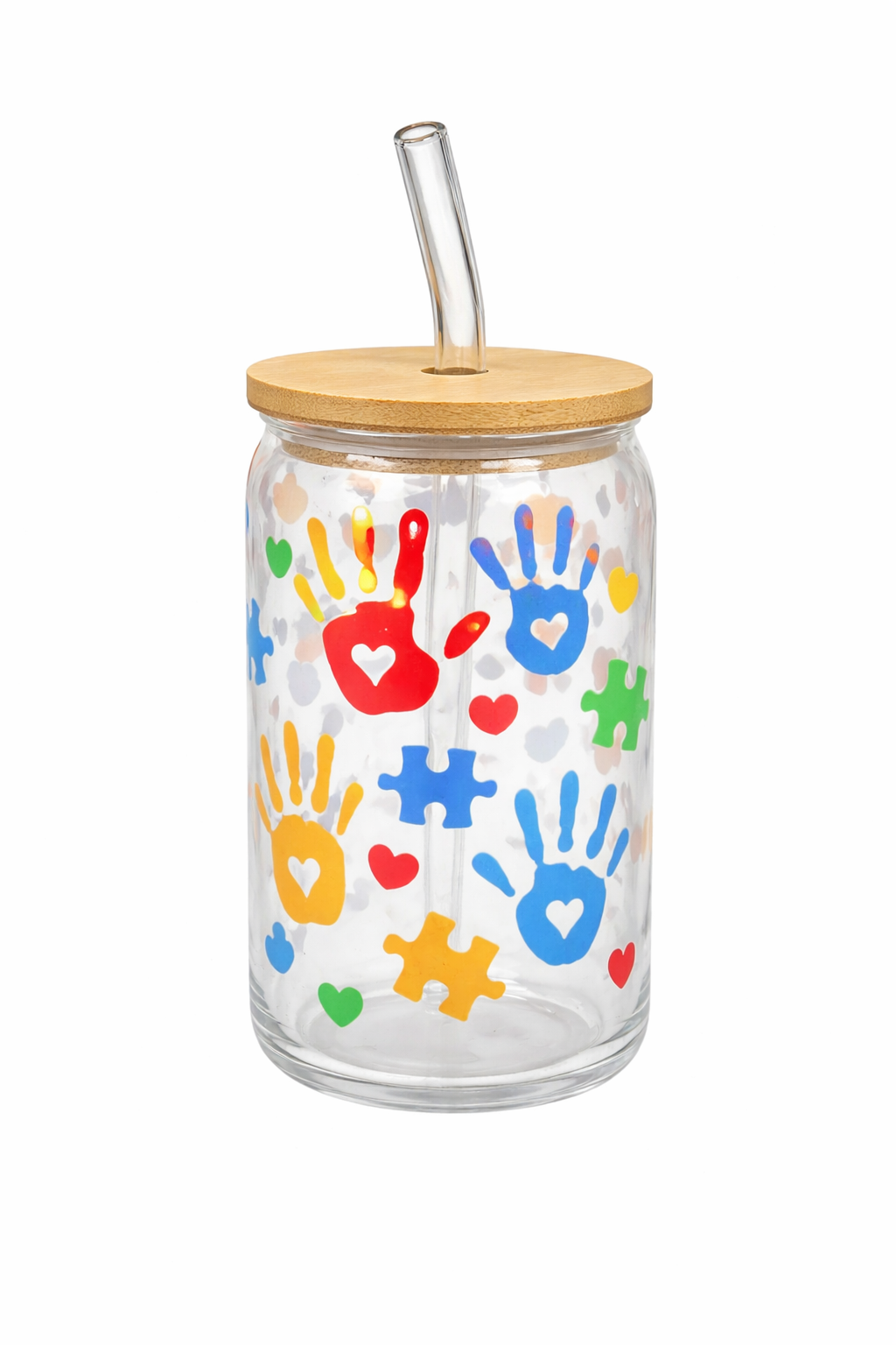 Show your support in style with this beautiful, designed glass cup.