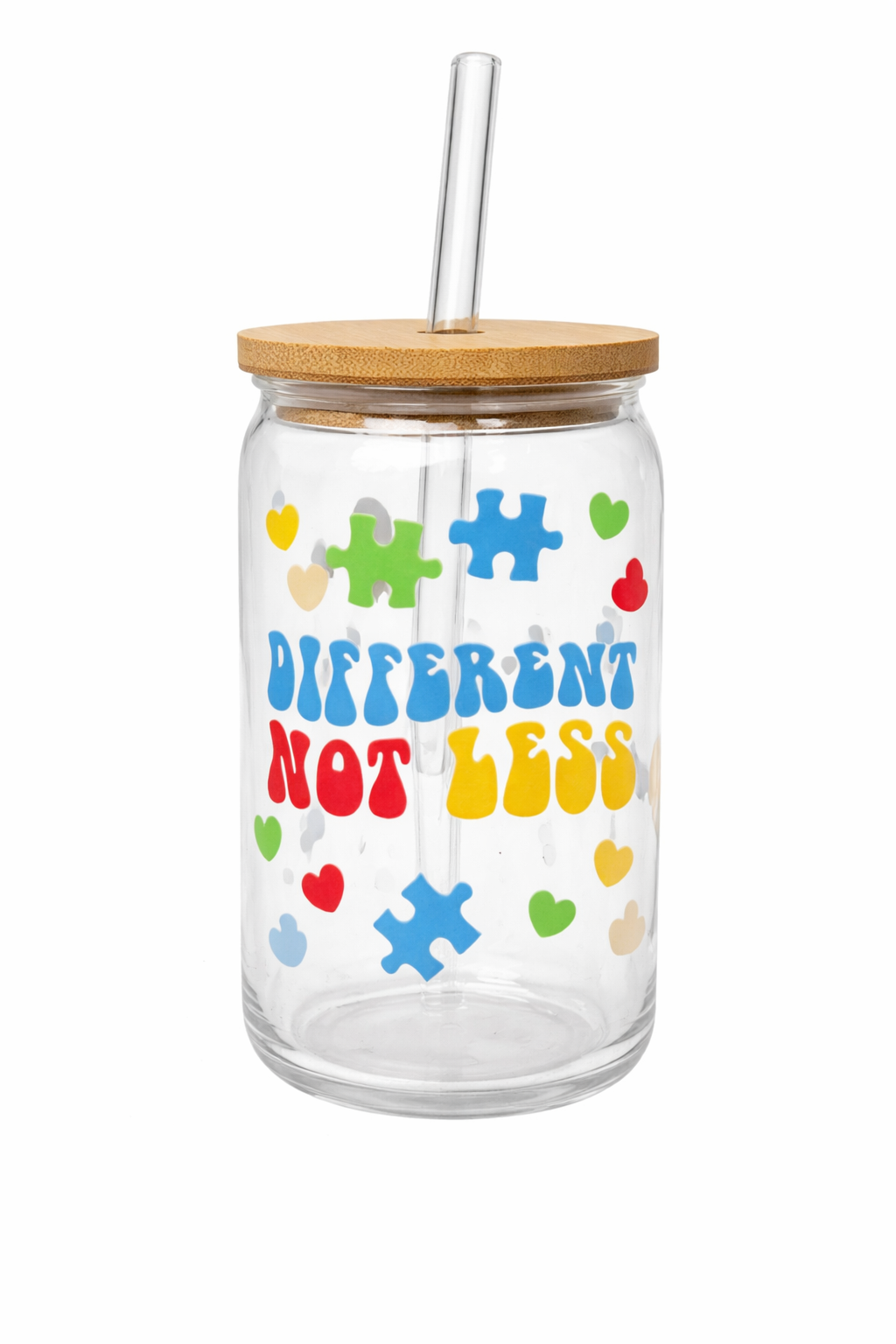 Show your support in style with this beautiful, designed glass cup.