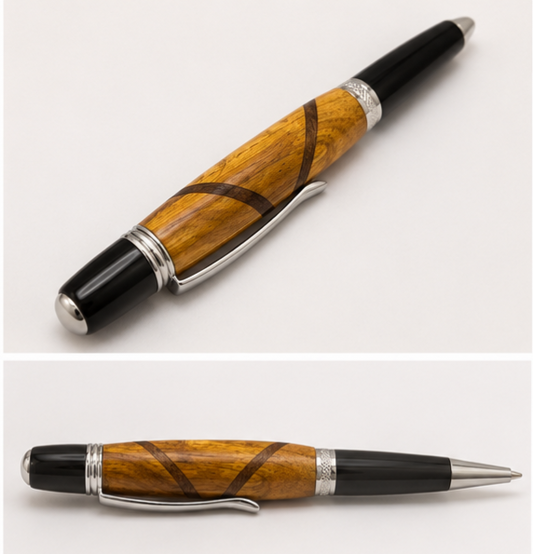 Luxury Wood Grain Ballpoint Pen - Premium Executive Writing Pen for Office & School
