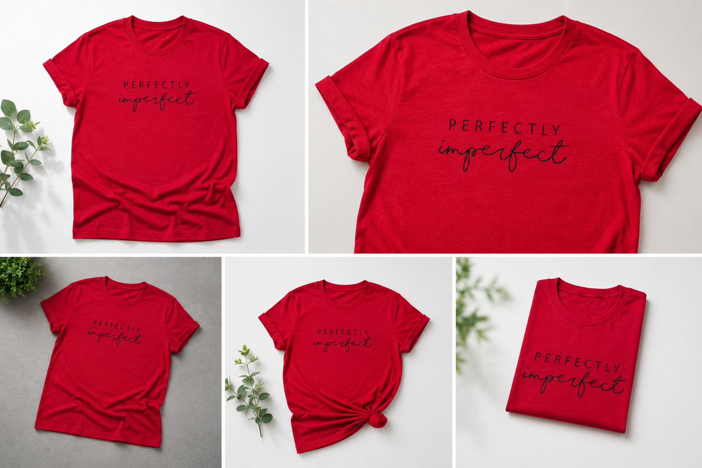 Perfectly Imperfect Graphic Tee - Inspirational Women's T-Shirt