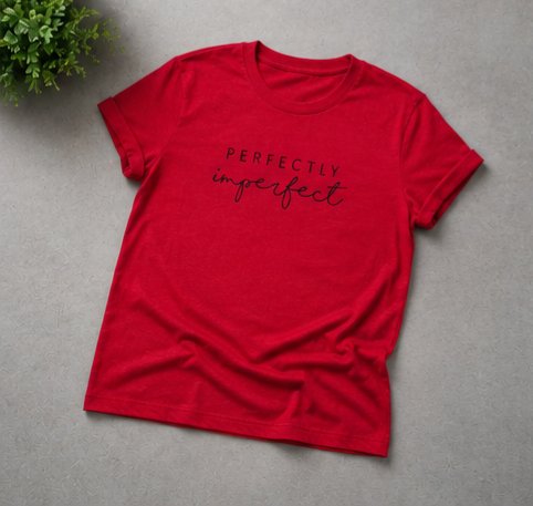 Perfectly Imperfect Graphic Tee - Inspirational Women's T-Shirt