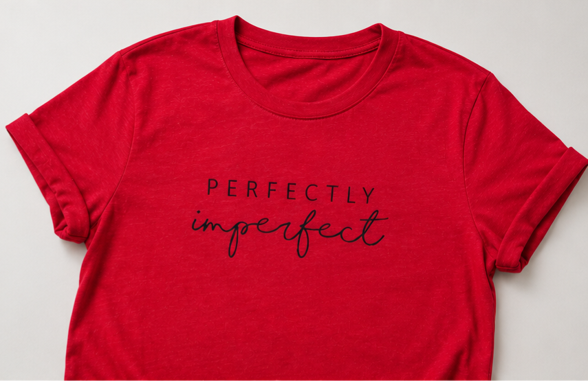 Perfectly Imperfect Graphic Tee - Inspirational Women's T-Shirt